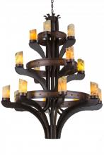 Meyda Blue 183607 - 48" Wide Castilla Jadestone 16 Light Three Tier Chandelier