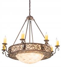 Meyda Blue 187026 - 42" Wide Delano 8 Light Bowl Chandelier