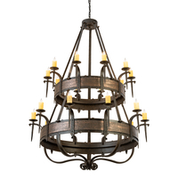 Meyda Blue 204204 - 56" Wide Costello 20 Light Two Tier Chandelier