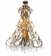 Meyda Blue 213272 - 78" Wide Serratina 32 Light Chandelier