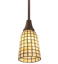 Meyda Blue 214132 - 5" Wide Terra Bone Mini Pendant