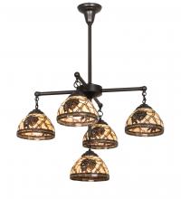 Meyda Blue 217630 - 30" Wide Pinecone 5 Light Chandelier