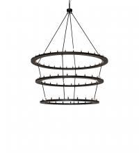 Meyda Blue 242175 - 80" Wide Loxley 76 Light Three Tier Chandelier