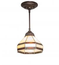 Meyda Blue 244869 - 8" Wide Topridge Mini Pendant