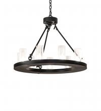 Meyda Blue 245878 - 30" Wide Loxley 9 Light Chandelier