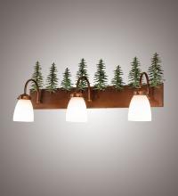 Meyda Blue 247392 - 28" Wide Tall Pines 3 Light Vanity Light