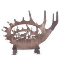 Meyda Blue 29076 - 24"W Moose Antler Log Holder