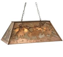 Meyda Blue 31362 - 33" Long Rustlers Oblong Pendant