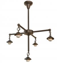 Meyda Blue 51805 - 25" Wide Craftsman 5 Light Chandelier Hardware