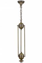 Meyda Blue 666611 - 6"W Antique Brass 1 LT Pendant Hardware