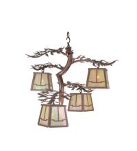 Meyda Blue 99399 - 26" Wide Pine Branch Valley View 4 Light Chandelier