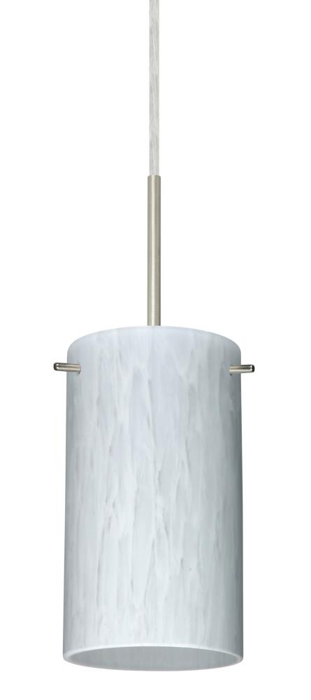 Besa Stilo 7 LED Pendant Carrera Satin Nickel 1x9W LED