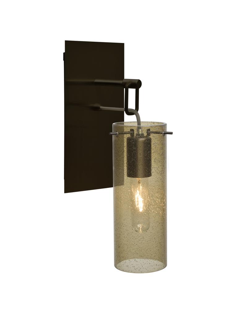 Besa Juni 10 Wall Pendant, Latte Bubble, Bronze Finish, 1x60W Medium Base