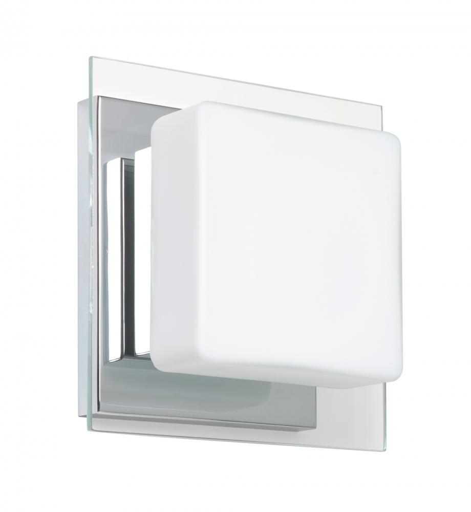 Besa Wall Alex Chrome Opal/Clear 1x5W LED