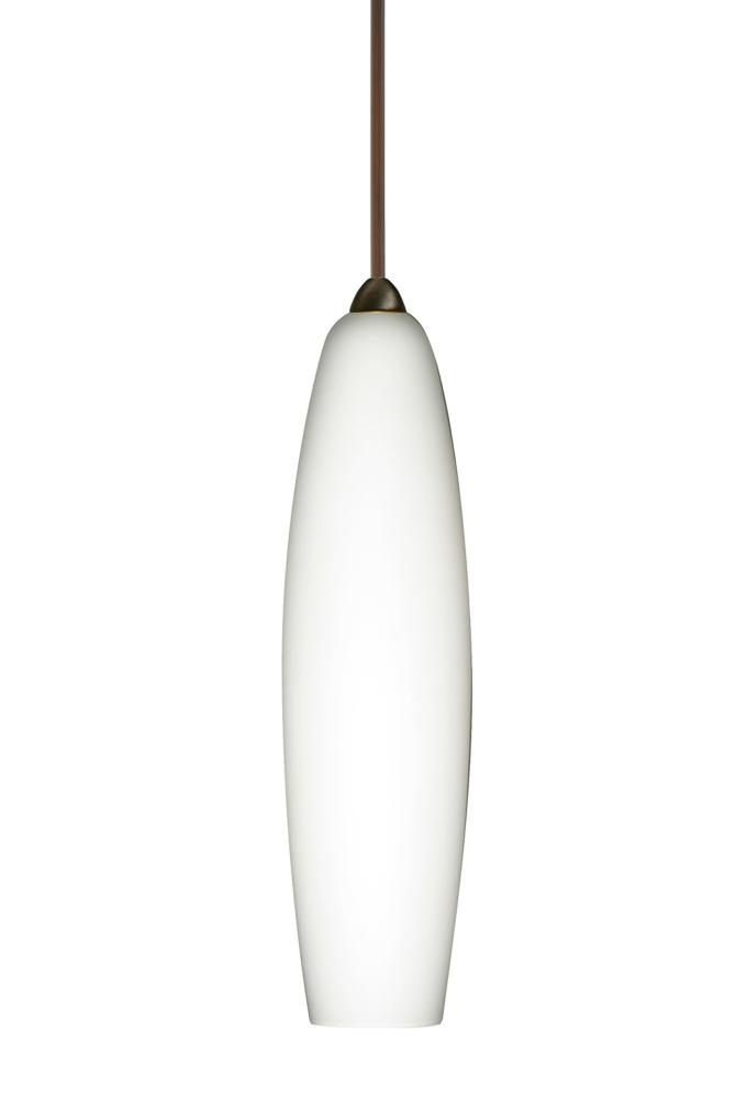 Besa Pendant Zumi Bronze Opal Matte 1x35W Halogen