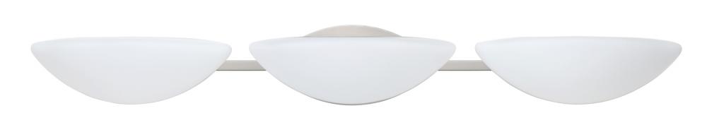 Besa Wall Jamie Satin Nickel Opal Matte 3x5W LED