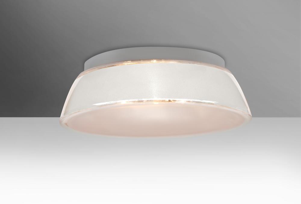 Besa, Pica 14 Ceiling, White Sand, 2x9W LED