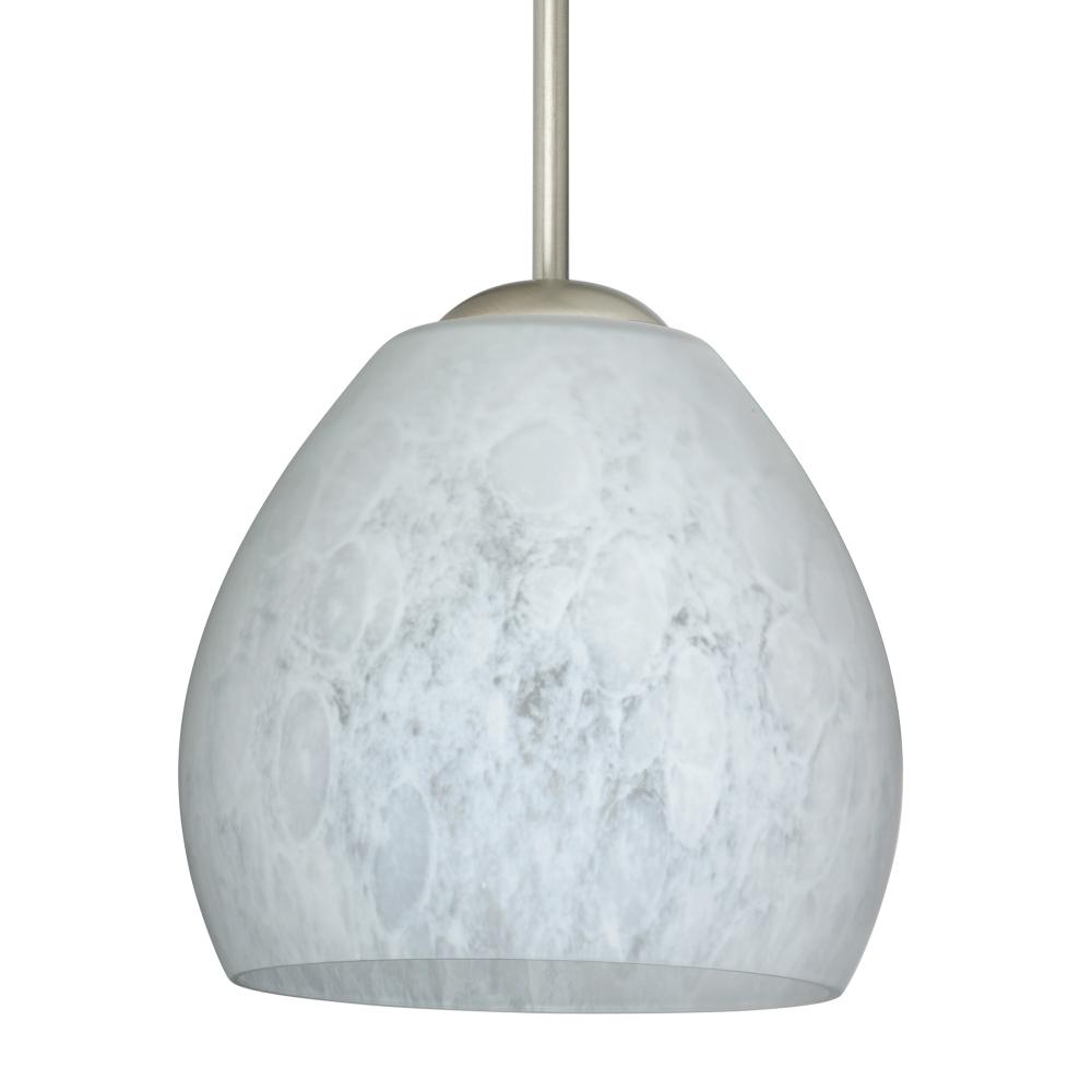 Besa Bolla Pendant For Multiport Canopy Carrera Satin Nickel 1x40W B10 Medium base