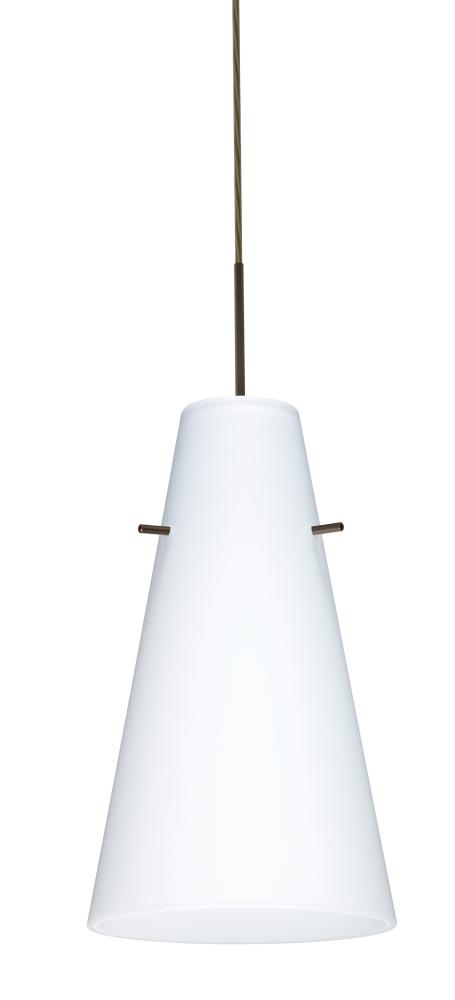 Besa Cierro Pendant For Multiport Canopy Bronze Opal Matte 1x100W Medium Base