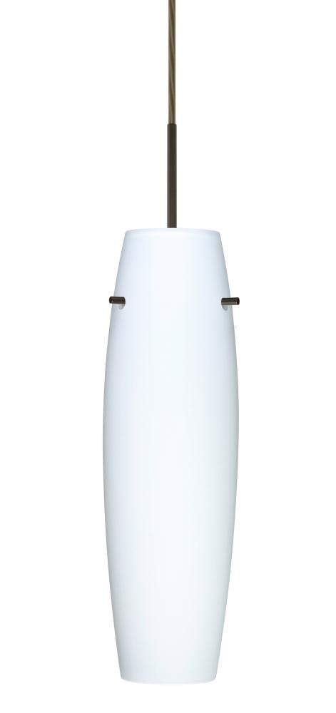 Besa Pendant For Multiport Canopy Suzi 14 Bronze Opal Matte 1x100W Medium Base, 15Ft.