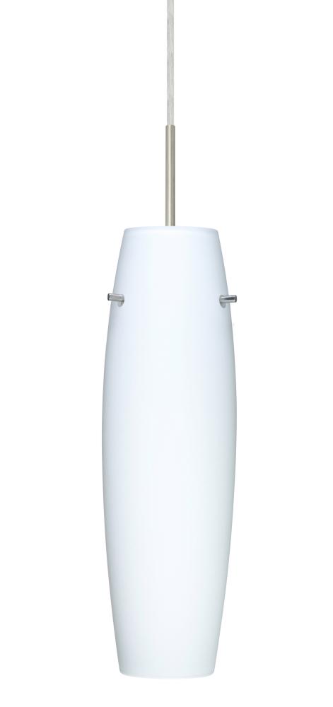 Besa Pendant For Multiport Canopy Suzi 14 Satin Nickel Opal Matte 1x100W Medium Base,