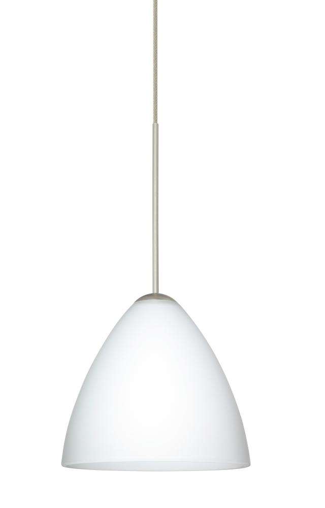 Besa Pendant Mia Satin Nickel Opal Matte 1x50W Halogen