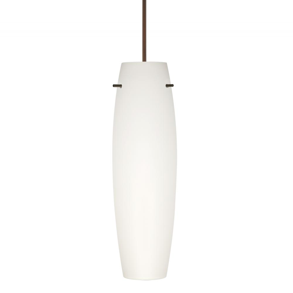 Besa Tu Tu Pendant, Opal Matte, Bronze, 1x50W Halogen, 277V