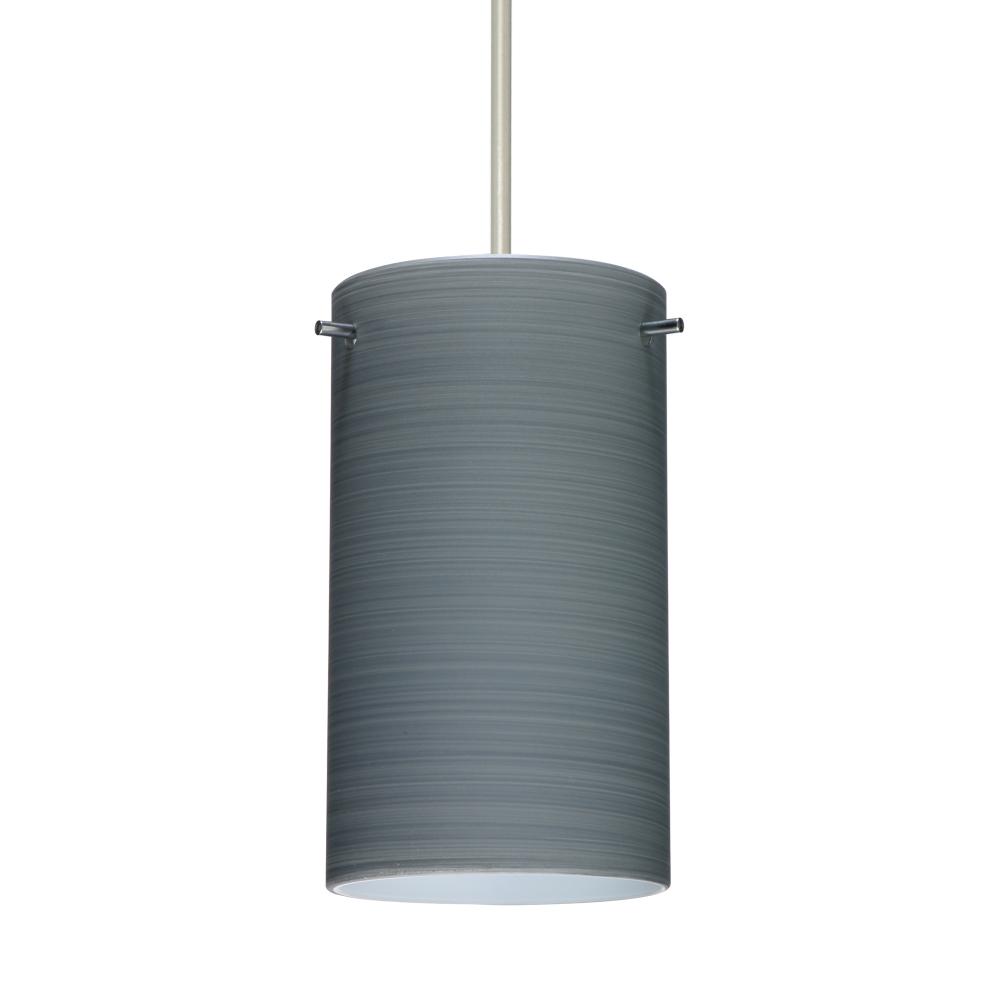 Besa Stilo 7 Pendant Satin Nickel Titan 1x50W Halogen, 15Ft. Cord