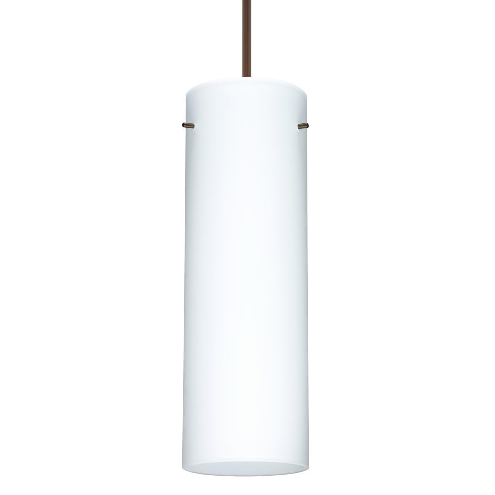 Besa Copa Pendant, Opal Matte, Bronze, 1x50W Halogen, 15Ft. Cord