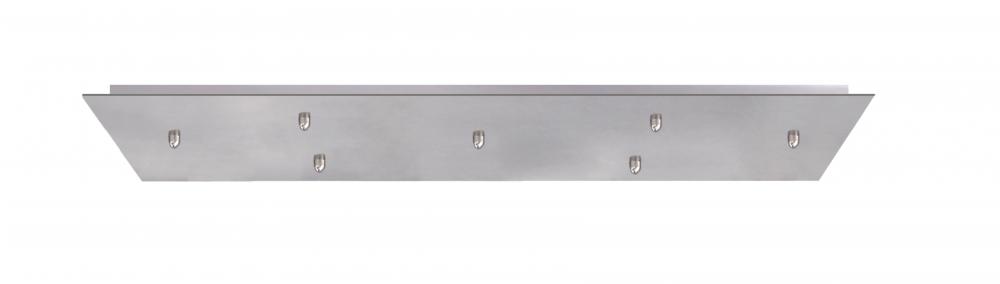 Besa 7-Light Bar 12V Multiport Canopy, Satin Nickel