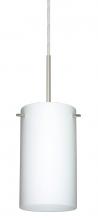 Besa Lighting 1BC-440407-HAL-SN - Besa Stilo 7 Pendant Satin Nickel Opal Matte 1x40W G9