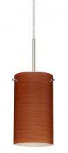 Besa Lighting 1BC-4404CH-LED-SN - Besa Stilo 7 LED Pendant Cherry Satin Nickel 1x9W LED