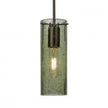 Besa Lighting 1JC-JUNI10MS-BR-L - Besa, Juni 10 Cord Pendant, Moss Bubble, Bronze, 1x60W Medium Base, 15Ft. Cord