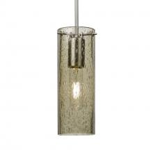 Besa Lighting 1JT-JUNI10LT-SN-L - Besa, Juni 10 Cord Pendant, Latte Bubble, Satin Nickel, 1x60W Medium Base, 15Ft. Cord