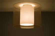 Besa Lighting 1KM-G00707-LED-SN - Besa Ceiling Pahu 16 Satin Nickel Transparent Armagnac/Opal 1x11W LED