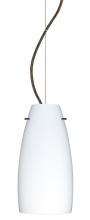 Besa Lighting 1KX-151207-BR - Besa Tao 10 Cable Pendant Opal Matte Bronze 1x75W Medium Base