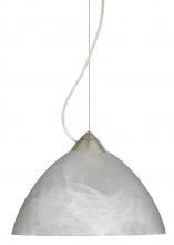 Besa Lighting 1KX-420152-LED-SN - Besa Tessa LED Cable Pendant Marble Satin Nickel 1x9W LED