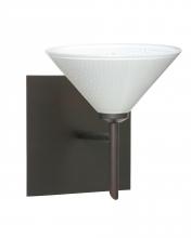 Besa Lighting 1SW-282453-BR-SQ - Besa Wall With SQ Canopy Kona Bronze White Starpoint 1x40W G9