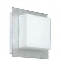 Besa Lighting 1WS-7735SF-LED-CR - Besa Wall Alex Chrome Opal/Silver Foil 1x5W LED