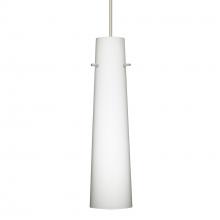 Besa Lighting 1XC-567407-SN-DIM010 - Besa Camino Pendant Satin Nickel Opal Matte 1x50W Halogen, 0-10V Dimming