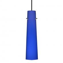 Besa Lighting 1XC-5674CM-BK-DIM010 - Besa Camino Pendant Black Cobalt Blue Matte 1x50W Halogen, 0-10V Dimming