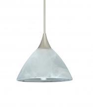 Besa Lighting 1XT-174352-LED-SN - Besa Pendant Domi Satin Nickel Marble 1x6W LED