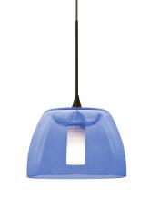 Besa Lighting 1XT-SPURBL-BR - Besa Spur Cord Pendant, Blue, Bronze Finish, 1x35W Halogen