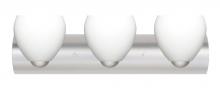 Besa Lighting 3WZ-412207-SN - Besa Wall Bolla Satin Nickel Opal Matte 3x60W Medium Base