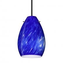 Besa Lighting B-171386-BK - Besa Pendant for Multiport Canopy Pera 6, Black Finish, Blue Cloud 1x50W Candelabra