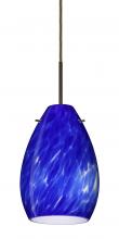 Besa Lighting B-171386-BR - Besa Pendant for Multiport Canopy Pera 6 Bronze Blue Cloud 1x50W Candelabra