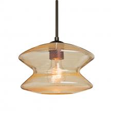 Besa Lighting J-ZENGD-BR-L - Besa, Zen Cord Pendant For Multiport Canopy, Gold Bubble, Bronze Finish, 1x60W Medium