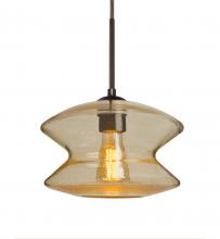 Besa Lighting J-ZENGD-EDIL-BR-L - Besa, Zen Cord Pendant For Multiport Canopy, Gold Bubble, Bronze Finish, 1x8W LED Fil