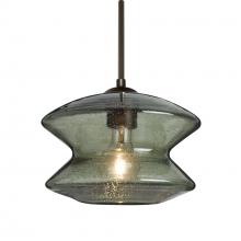 Besa Lighting J-ZENMS-BR-L - Besa, Zen Cord Pendant For Multiport Canopy, Moss Bubble, Bronze Finish, 1x60W Medium