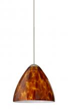 Besa Lighting RXP-177918-SN - Besa Pendant Mia Satin Nickel Amber Cloud 1x50W Halogen